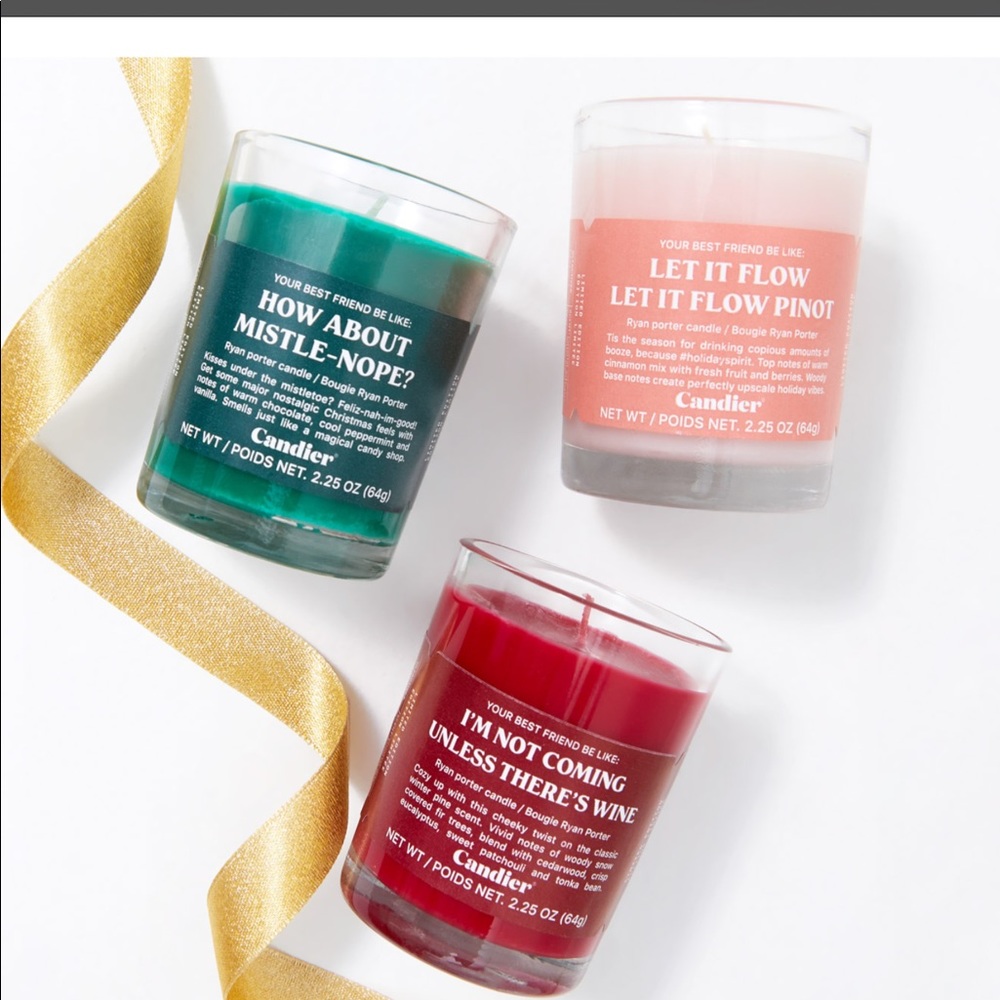 Candier Three Piece Candle Set NWT